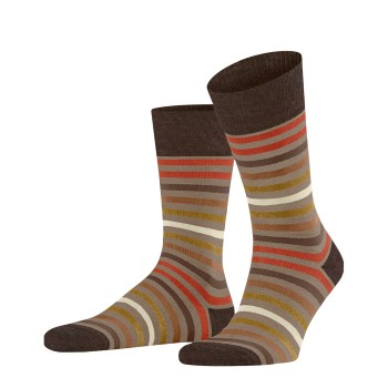 Falke Strømper Stripe Socks Chokolade Str 43/46 Herre