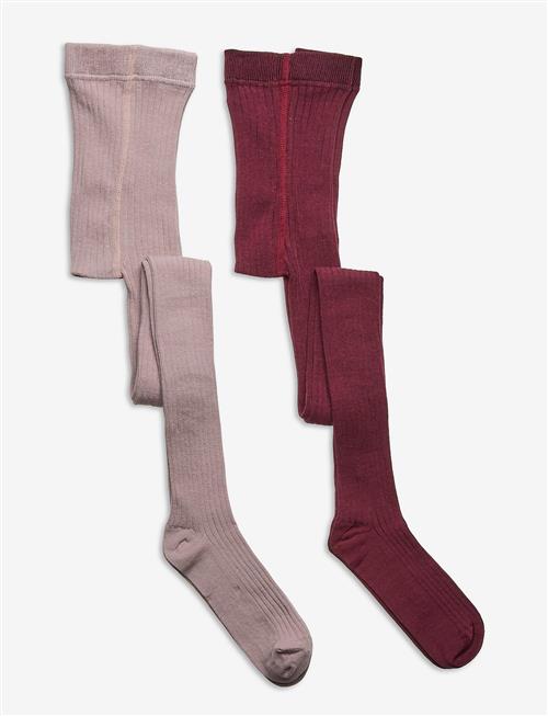 Minymo | Stocking - Solid Rib 2-Pack | 92-98