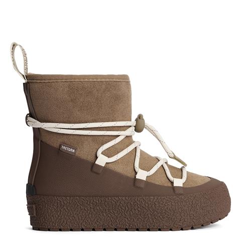 Tretorn Aspa Hybrid Jr Vinterstøvler Shitake  Shitake-35 EU  Brun  35 EU  Drenge, Piger