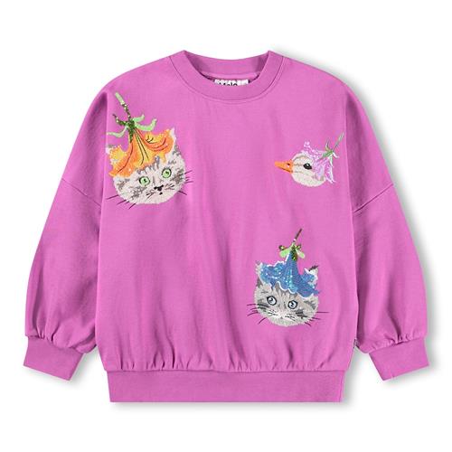 Molo GOTS Marika Sweatshirt Animal Sparkle  Animal Sparkle 128 cm  Lyserød  128 cm  Piger