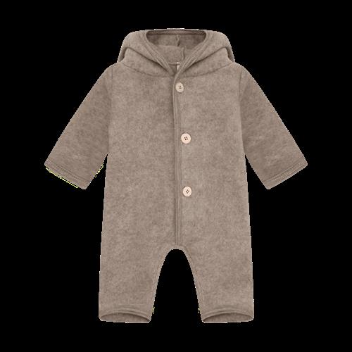 Huttelihut Barnevognsdragt Af Uld Savannah Melange  Savannah Melange-68 cm Uld Brun  68 cm