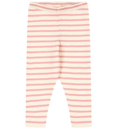 Konges Sløjd Leggings - Buma - Peony Butter Stripe