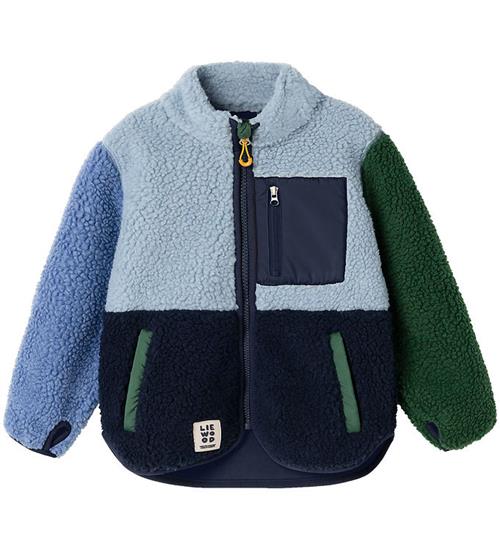 Liewood Fleecejakke - Teddy - Nolan Pile - Classic Navy/Multi Mi