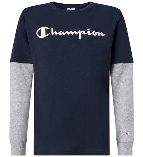 Champion Bluse - Navy/Gråmeleret