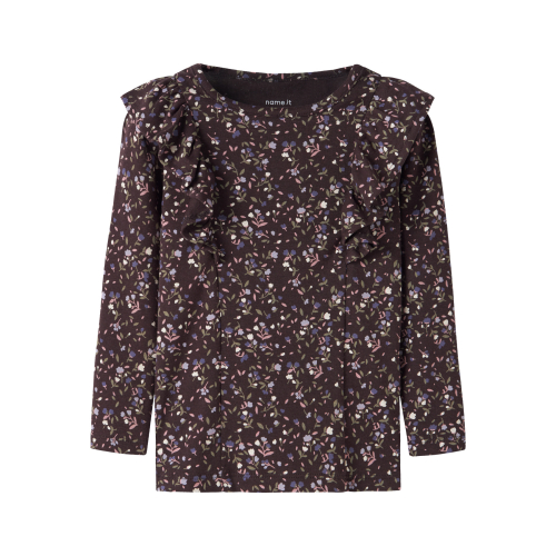 NAME IT Bluse Oceana Chocolate Plum
