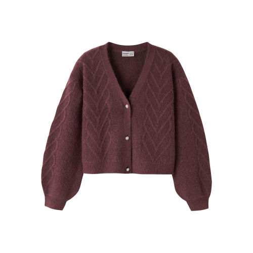 NAME IT Strik Cardigan Opal Wild Ginger