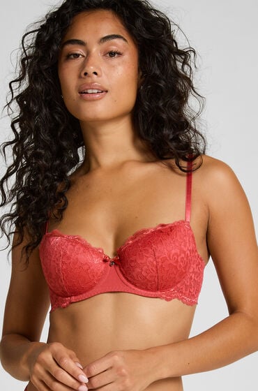 Hunkemöller Formstøbt bøjle-bh Marine Rød