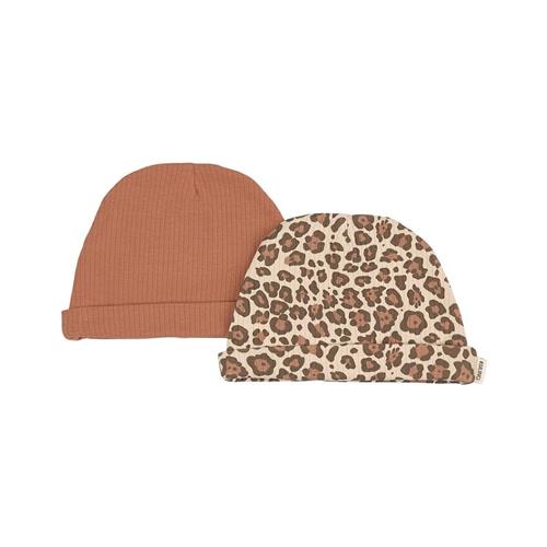 Kuling 2-pak Detroit GOTS Huer Hazelnut Leo 44/46 cm  Brun  44/46 cm  Drenge, Piger