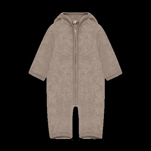 Huttelihut Barnevognsdragt I Uld Savannah Melange  Savannah Melange-80 cm Uld Brun  80 cm