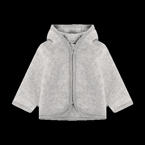 Huttelihut Uldjakke Medium Grey Melange  Medium Grey Melange-98 cm  Grå  98 cm