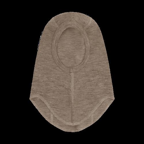 Huttelihut Balaclava Af Uld Savannah Melange  Savannah Melange-53 cm  Brun  53 cm