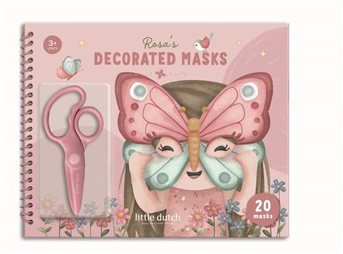 Little Dutch Masks Bog Med Saks Rosa  Rosa-OS  Lyserød  One Size 3+ Years Drenge, Piger