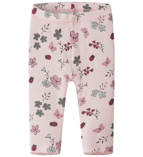 Name It Leggings - NbfKamelia - Lotus m. Blomster