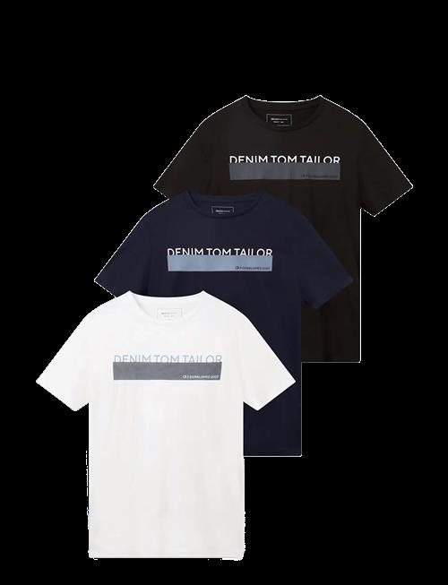 Tom Tailor | Triplepack T-Shirt, Packaging | XL