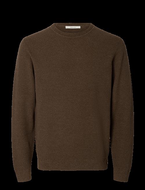 Selected | Slhross Ls Knit Structure Crew Neck Noos | L