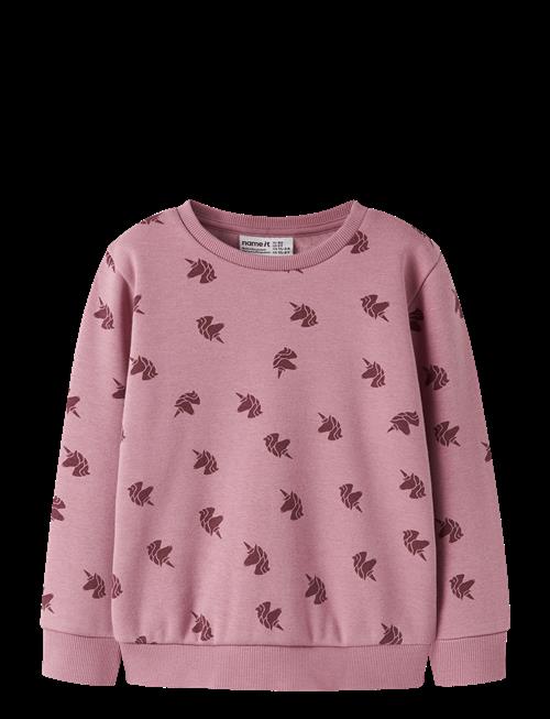 name it | Nmfdavina Ls Sweat Fleece Bru Noos | 122-128