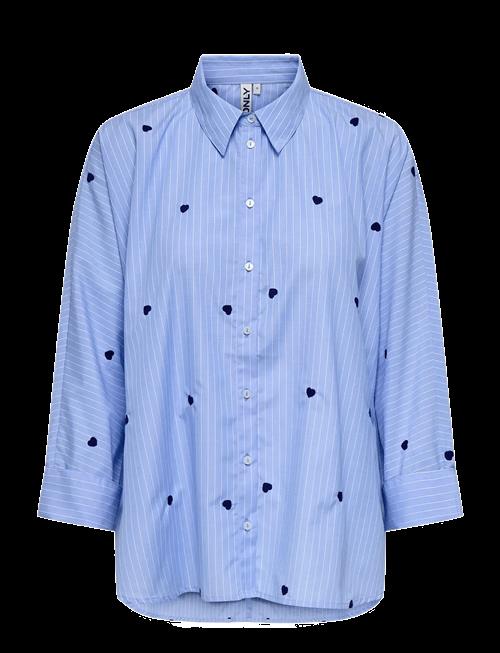 ONLY | Onlnew Lina Grace Str Emb Shirt Noos Wvn | XL