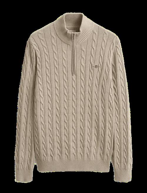 Gant | Cable Knit Half-Zip Sweater | XXXL