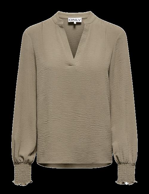 ONLY Carmakoma | Carmetta L/S V-Neck Top Wvn Noos | 48
