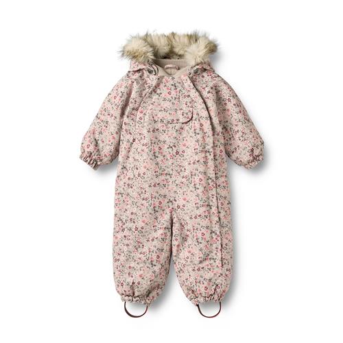Wheat Nickie Vinterdragt Grey Moon Flowers  Grey Moon Flowers 80 cm  Grå  80 cm  Drenge, Piger