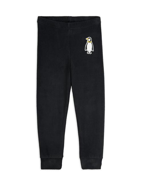 Mini Rodini Penguin Bukser I Mikrofleece Black  Black 128/134 cm  Sort  128/134 cm  Drenge, Piger