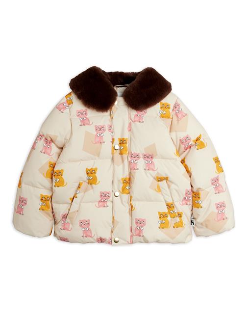 Mini Rodini Kittens Pufferjakke Multi  Multi 140/146 cm  Hvid  140/146 cm  Drenge, Piger