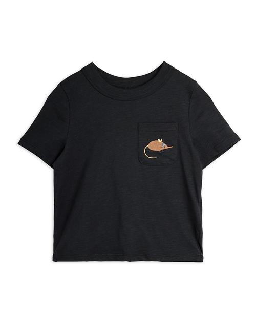 Mini Rodini Elephant Shrew T-shirt Black  Black 92/98 cm  Sort  92/98 cm  Drenge, Piger