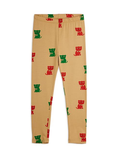 Mini Rodini Kittens Leggings Beige  Beige 92/98 cm  Beige  92/98 cm  Drenge, Piger