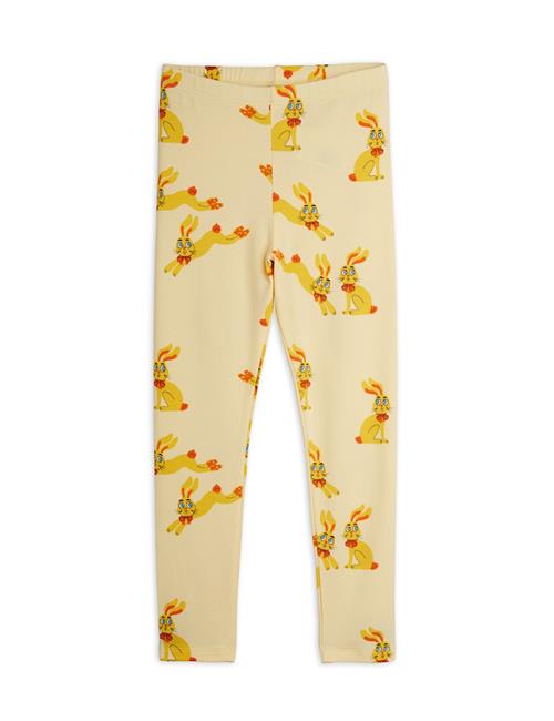 Mini Rodini Rabbit Leggings Yellow  Yellow 80/86 cm  Gul  80/86 cm  Drenge, Piger