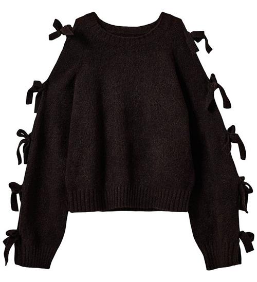 Sofie Schnoor Bluse m. Sløjfer - PermeliSY - Dark Brown