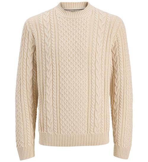 Jack & Jones Bluse - Strik - JprBlucallum - Parchment/Melange