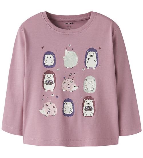 Name It Bluse - NmfVeen - Lilas/Hedgehogs