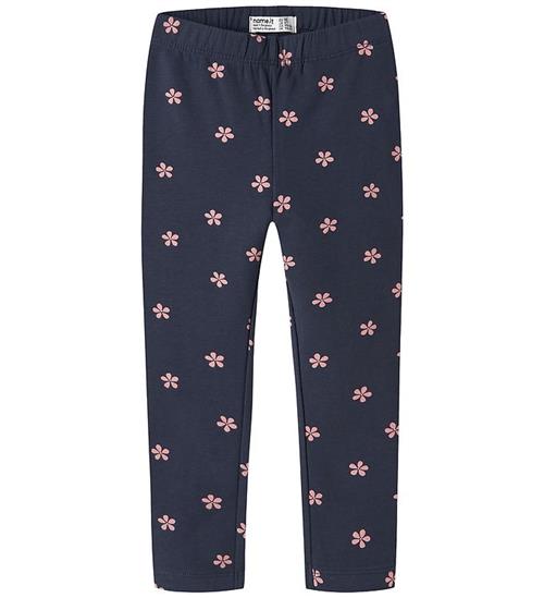 Name It Leggings - NmfDavina - Navy Blazer/White Flower