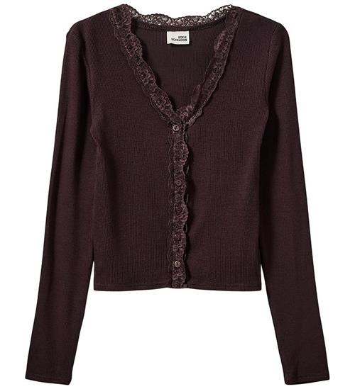 Sofie Schnoor Cardigan - Rib - AntiaSY - Dark Plum