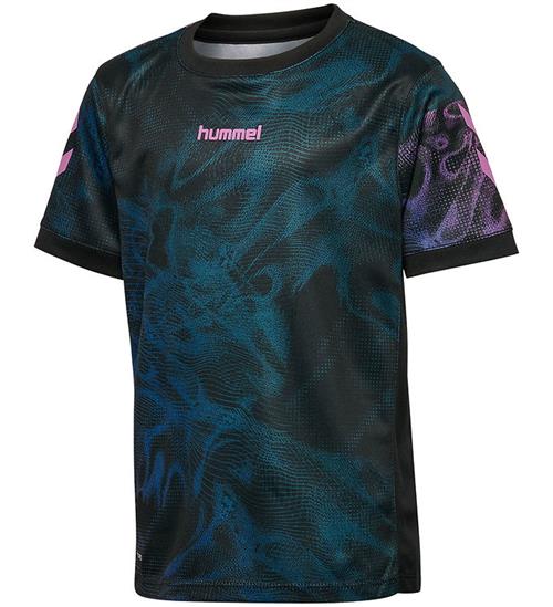 Hummel T-shirt - HmlBlaze - Sort/Pink