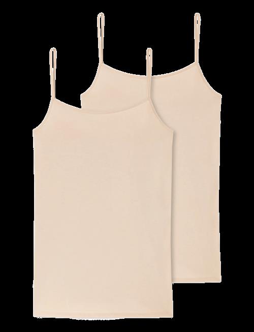 Schiesser | Spaghetti Strap Top, 2-Pack, Sand - 95/5 | XL