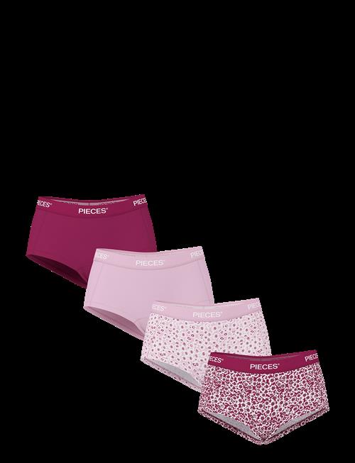 Pieces | Pclogo Lady 4 Pack Aop/Solid Noos Bc | XL