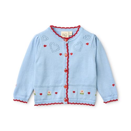 Flöss Blanca Cardigan Blue Sky  Blue Sky 116 cm  Blå  116 cm  Piger