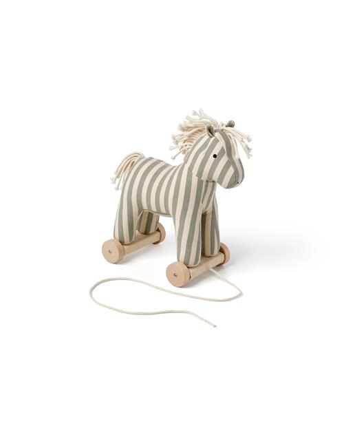 Kid's Concept Sam Hest, Der Kan Trækkes Med  Blue,White-OS  Hvid  One Size  Drenge, Piger