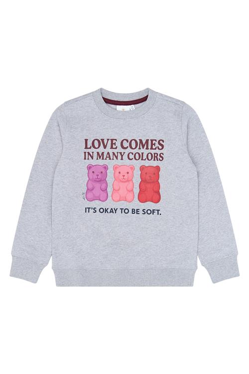 The New Vivi Hættetrøje Light Grey Melange  Light Grey Melange 3-4 Y  Grå  3-4 år  Piger