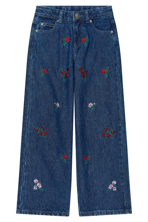 The New Vincetta Jeans Med Bred Pasform Medium Blue Denim  Medium Blue Denim  6 Y  Marineblå  6 år  Piger