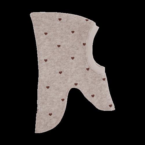 Huttelihut Balaclava Af Uld Sand Melange  Sand Melange-53 cm  Beige  53 cm
