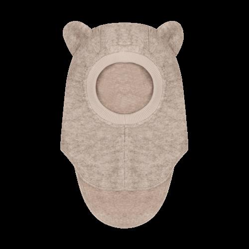 Huttelihut Balaclava I Uld Sand Melange  Sand Melange-52 cm  Beige  52 cm