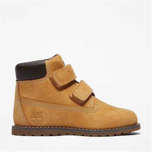 Timberland Pokey Pine Mid Hook & Loop Boot Wheat Wheat 24 EU  Brun  24 EU  Drenge, Piger