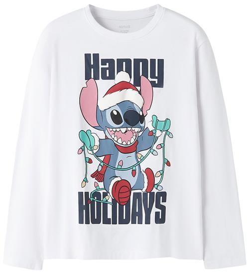 Name It Bluse - Stitch - NkfSyra - Bright White