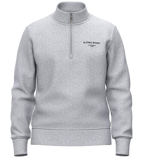 Björn Borg Sweatshirt - Borg Essential - Half Zip - Grey Melange