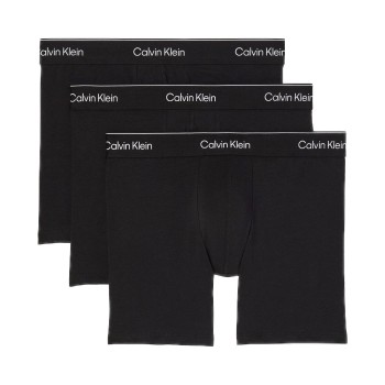 Calvin Klein 3P Icon Cotton Boxer Briefs Sort bomuld Large Herre