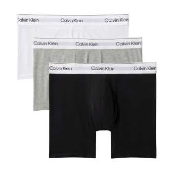 Calvin Klein 3P Icon Cotton Boxer Briefs Flerfarvet bomuld Large Herre