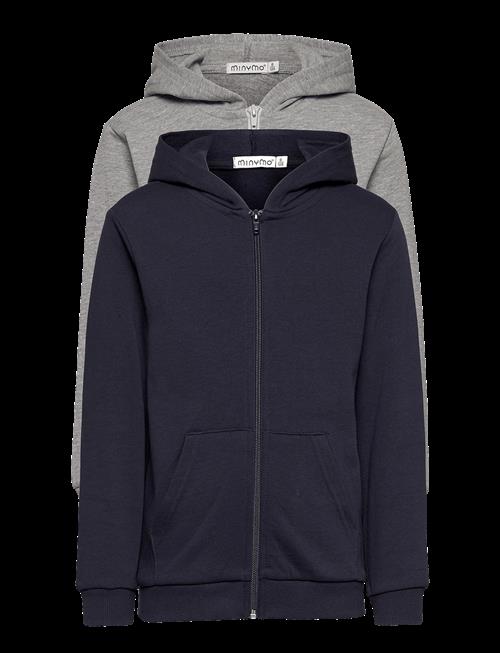 Minymo | Sweat Jacket W. Hood (2-Pack) | 128