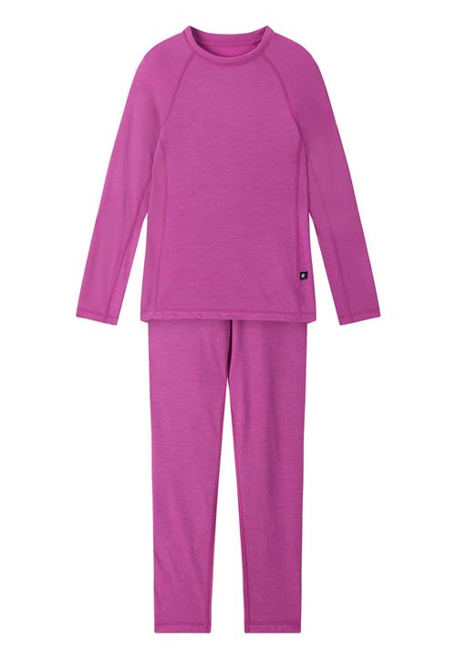 Reima Taitoa Undertøjssæt I Uld Fucshia  Fucshia 120 cm  Lyserød  120 cm  Piger